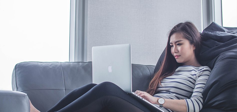 young woman buying medicine online