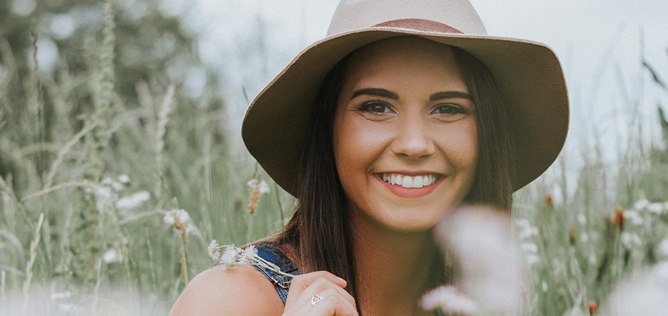 Happy young woman
